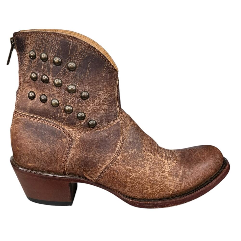 Shyanne Women’s Maisie Brown Leather Boho Western Boot Size US 6.5
